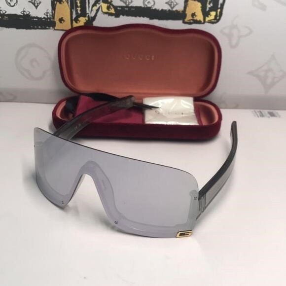 Authentic Gucci GG1637S 002 Silver Mirror Sunglasses – New - Picture 1 of 10
